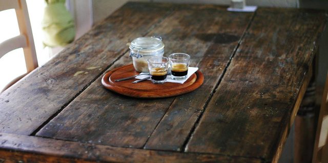 Table de cuisine en bois