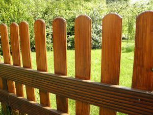 Clôture en bois pour délimiter