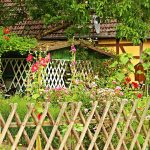 Clôture de jardin en bois