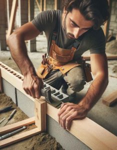 Fixer un tirefond dans du béton