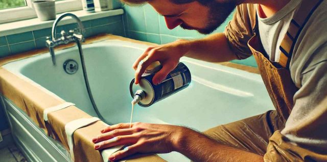 Réparation de baignoire en fibre de verre