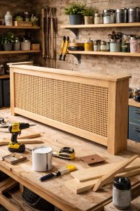 Inspirez-vous de cet atelier DIY pour fabriquer votre propre cache-radiateur en bois. Avec des planches, de la peinture et un peu de créativité, transformez un radiateur disgracieux en un élément déco unique. Parfait pour les passionnés de bricolage et de personnalisation
