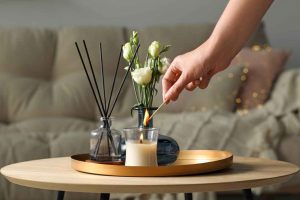 Décoration intérieure avec bougies