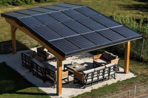 Installer des panneaux solaires sur pergola
