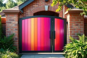 Design sur mesure pour portail en aluminium