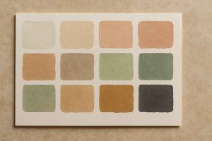 Palette de couleurs peinture a la chaux