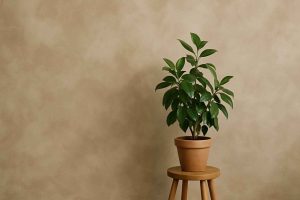 Peinture murage à la chaux beige