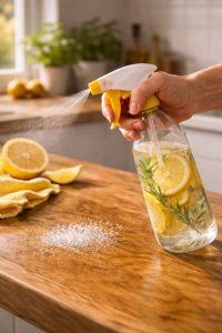 Pour se débarrasser des moucherons, pulvérisez un mélange d'eau et jus de citron