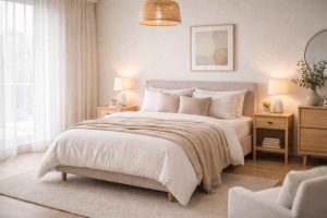 Décoration minimaliste élégante et sobre pour la chambre