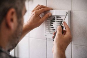 Installation d'un extracteur d'air