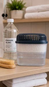 Absorbeur d'humidité ou vinaigre blanc ? Découvrez les solutions pour éliminer l'odeur de renfermé dans votre salle de bain
