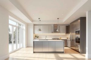 Astuce éclairage : comment éviter les ombres dans une cuisine ouverte grâce à des spots encastrés et une lumière répartie