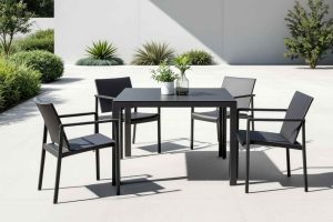 Salon de jardin en métal aluminium : robuste, moderne et résistant pour un extérieur durable