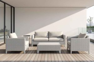 Salon de jardin en résine tressée : léger, sans entretien et moderne pour un extérieur pratique et stylé
