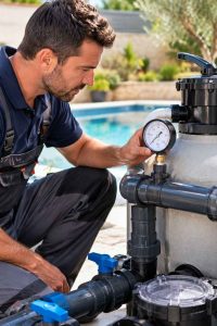 Quand faire appel à un pisciniste pour un test de pression ? Découvrez pourquoi la chute de pression est un indicateur clé de fuite dans la tuyauterie de votre piscine